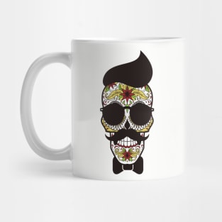 Sugar Skull Mexican Hipster Mug